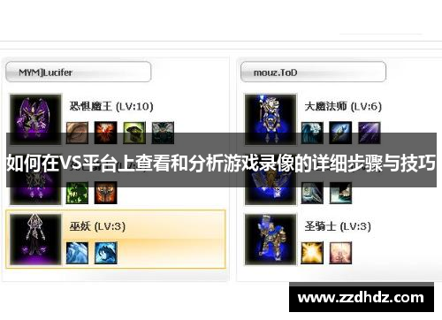 如何在VS平台上查看和分析游戏录像的详细步骤与技巧