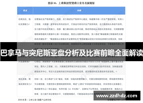 巴拿马与突尼斯亚盘分析及比赛前瞻全面解读